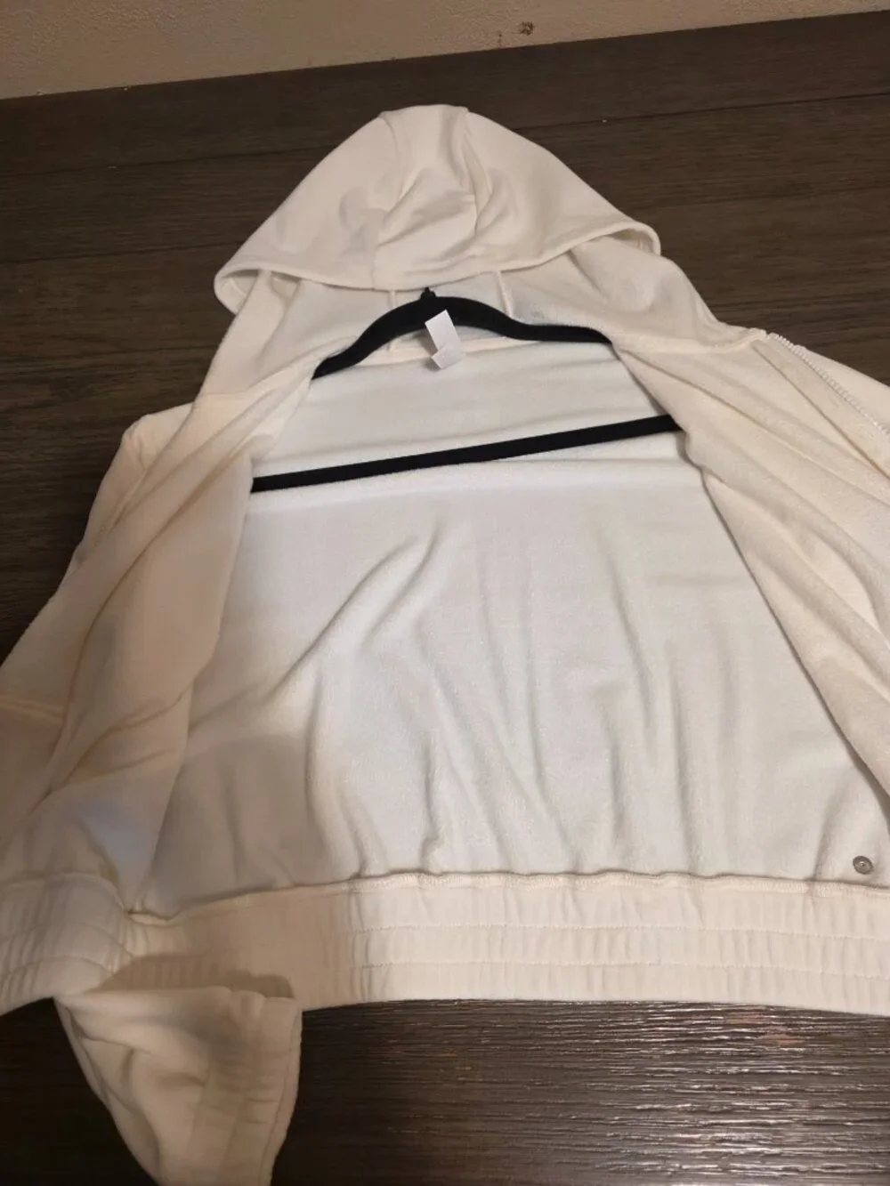Zella Kids Soft Full Zip Hoodie White Size 10/12 Girls Jacket Back to School